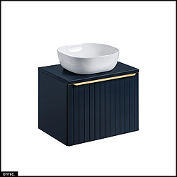 Otitec Meuble vasque suspendu - Bleu foncé