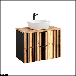 Otitec meuble vasque suspendu - Chêne