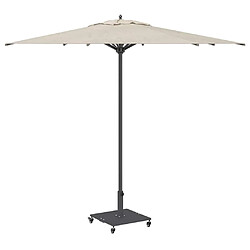 Avis vidaXL Pied de parasol Gris foncé 45 x 45 x 31,5 cm