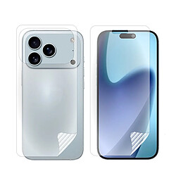 Kit De Film Hydrogel À Coque Complète Avant Et Arrière PHONECARE Pour Apple iPhone 17 Pro Max - Transparent