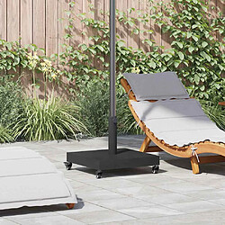 vidaXL Base de parasol extérieur Noir 45 x 45 x 31.5 cm Acier, Béton