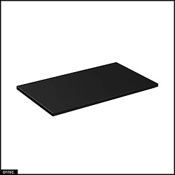 Otitec Meuble vasque suspendu - Noir mat pas cher