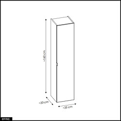 Acheter Otitec colonne de salle de bain - Noir mat