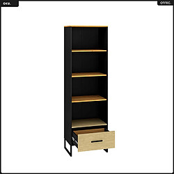 OTITEC Bibliothèque - H.190 x L.60 x P.40 cm - OKU