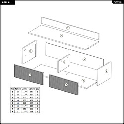 Acheter Otitec Meuble TV Adela - écru