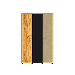 Otitec Armoire penderie 3 portes - Chêne