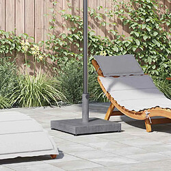 vidaXL Base de parasol extérieur Réglable Aspect bois gris foncé