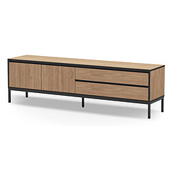 Avis Pegane Meuble TV design - Naturel
