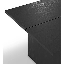 Avis Pegane Table à manger rectangulaire - Noir