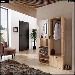 Otitec Meuble d'entrée à chaussures - Chêne