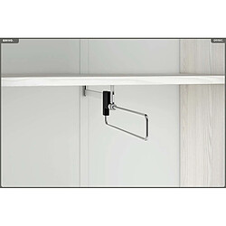 Otitec armoire penderie 1 porte - Noir pas cher