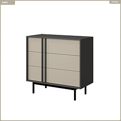 Otitec Commode design 6 tiroirs - Anthracite