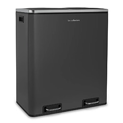 Les Collectors Poubelle à pédale 2 x 30L, grey edition - N°916