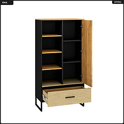 OTITEC Bibliothèque - H.157 x L.80 x P.40 cm - OKU