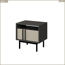 Otitec Table de chevet avec tiroir - Anthracite