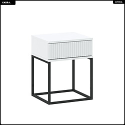 Otitec Table de chevet Kadra - Blanc