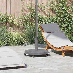 vidaXL Base de parasol extérieur Aspect bois gris foncé