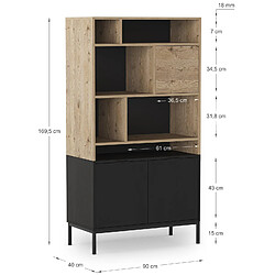 Pegane Bibliothèque ouverte - Chêne