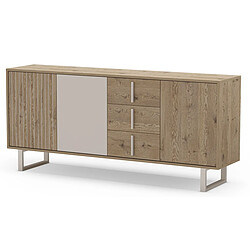 Pegane Buffet de rangement vaisselle - Chêne pas cher