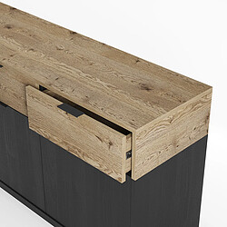 Avis Pegane Buffet de rangement vaisselle - Noir
