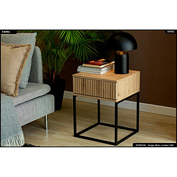 Otitec Table de chevet tiroir - Chêne