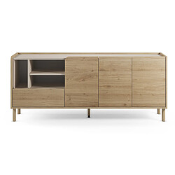 Pegane Buffet de rangement vaisselle - Chêne