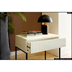 Otitec Table de chevet design - Blanc