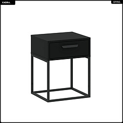Otitec Table de chevet Kadra - Noir