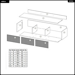 Acheter Otitec Meuble TV Adela - Beige