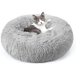 Vendos85 Panier Rond Chien Coussin Chat 50 cm gris
