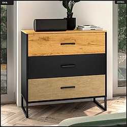 Acheter Otitec Commode 3 tiroirs - Chêne