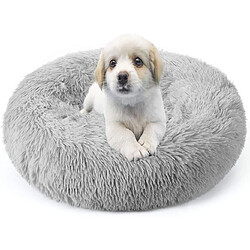 Vendos85 Panier Rond Chien Coussin Chat 60 cm gris