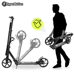 Acheter Mamabrum Trottinette Enfant Noire jusqu'à 100kg - 2 amortisseurs - Fleurs- Pliable - 2 Freins- Aluminium- ABEC-7