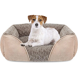 Vendos85 Lit pour Chien Lavable, Antidérapant 63x53x20cm gris