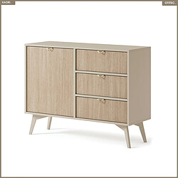 Otitec Commode scandinave - Chêne clair