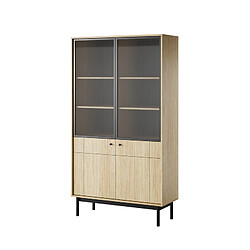 OTITEC Bibliothèque vitrée – L.104 x H.185 x P.39 cm – OSAKA