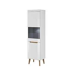 OTITEC Armoire vitrine - L.53 x H.197 x P.40 cm - NORDIA