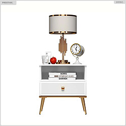 Otitec table de chevet - Blanc