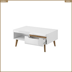 OTITEC Table basse - L.107 x H.46 x P.67 cm - NORDIA