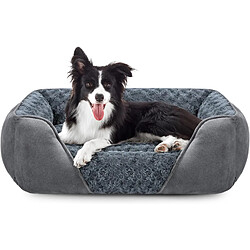Vendos85 Lit pour Chien Lavable, Antidérapant 76x61x23cm gris