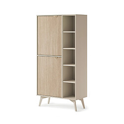 OTITEC Bibliothèque - L.80 x H.160 x P.38 cm - KAORI