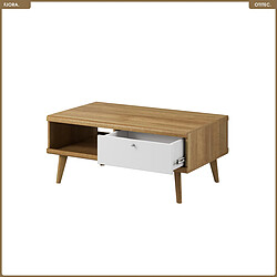 OTITEC Table basse - L.107 x H.46 x P.67 cm - FJORA