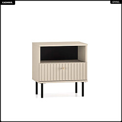 Otitec Table de chevet design - Écru