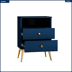 Otitec Table de chevet design - Bleu foncé