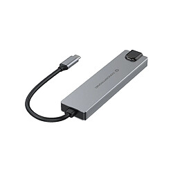 Conceptronic DONN29G station d'accueil Avec fil USB 3.2 Gen 2 (3.1 Gen 2) Type-C Gris