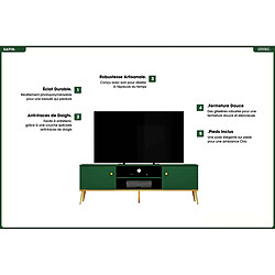 Avis Otitec Meuble TV en bois - Vert
