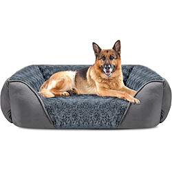 Vendos85 Lit pour Chien Lavable, Antidérapant 106x80x23cm gris