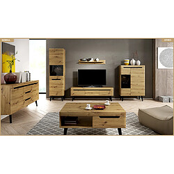 OTITEC Table basse - L.107 x H.46 x P.67 cm - NORDIA