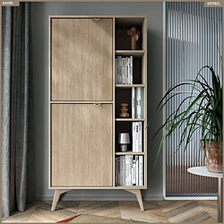 OTITEC Bibliothèque - L.80 x H.160 x P.38 cm - KAORI