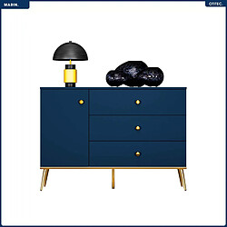 Otitec Commode 3 tiroirs design - Bleu
